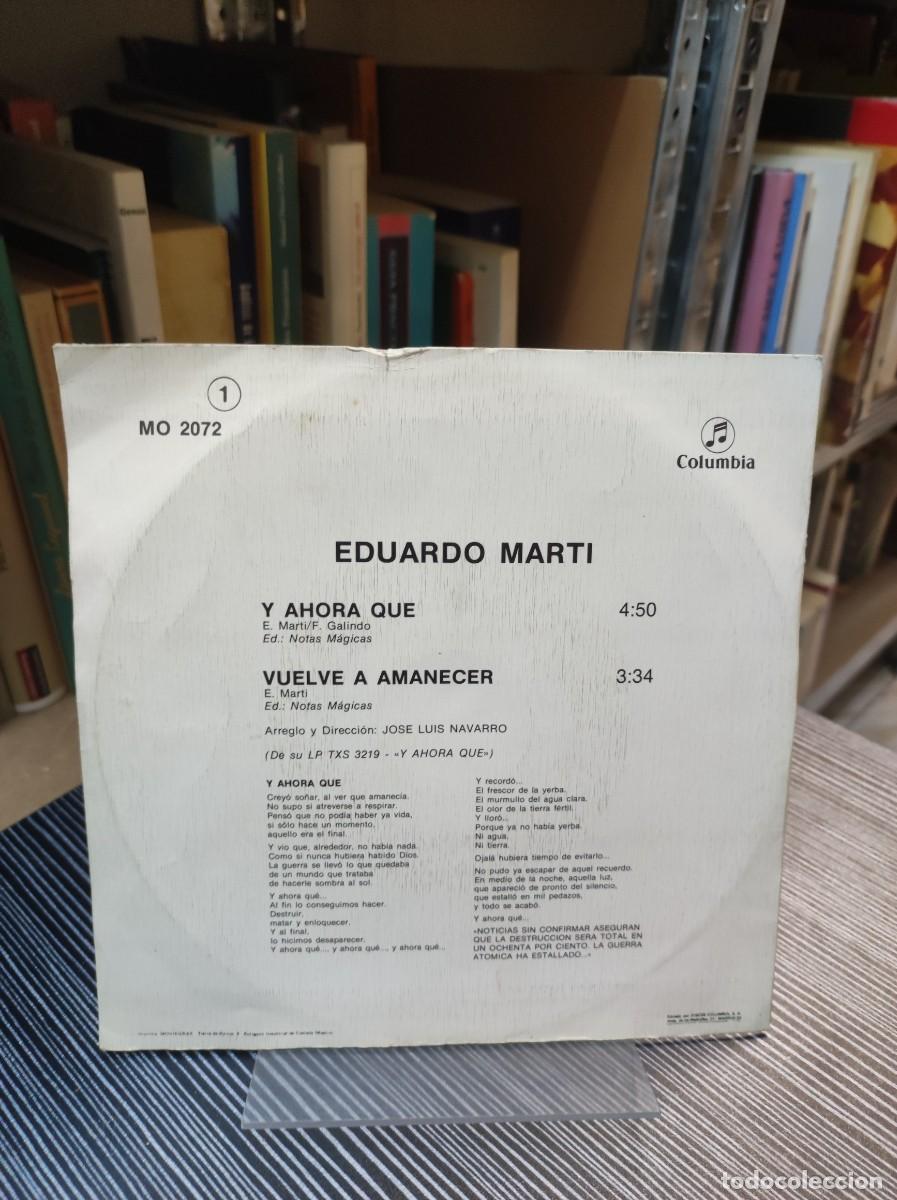 Discos de vinilo: Eduardo Mart&iacute; &ndash; Y Ahora Que... - Foto 2