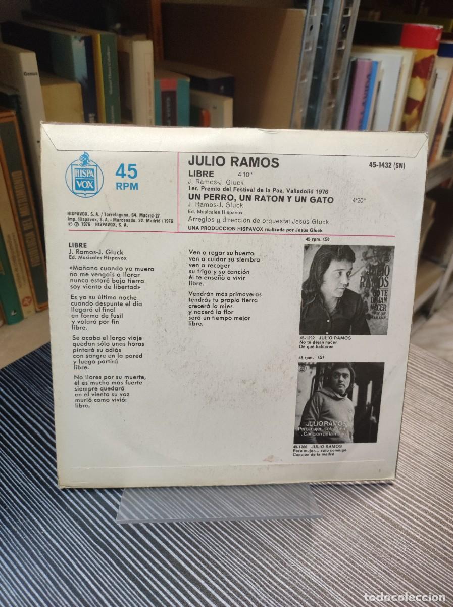 Discos de vinilo: Julio Ramos &ndash; Libre . - Foto 2