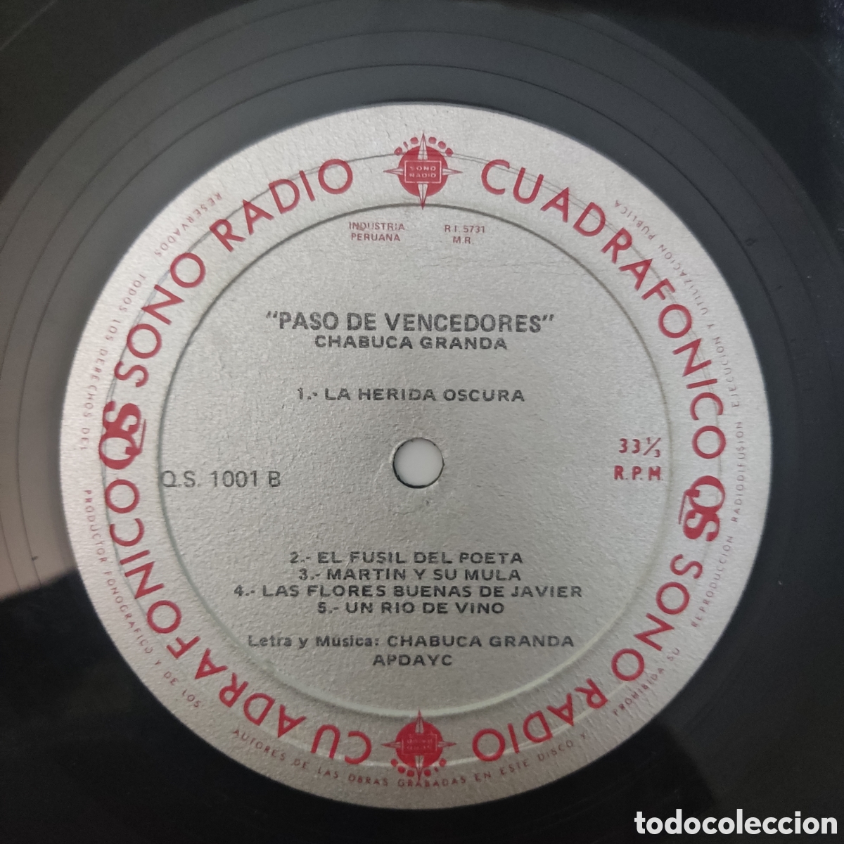 Discos de vinilo: CHABUCA GRANDA Y LUIS GONZ&Aacute;LEZ Vinilo LP - Foto 3
