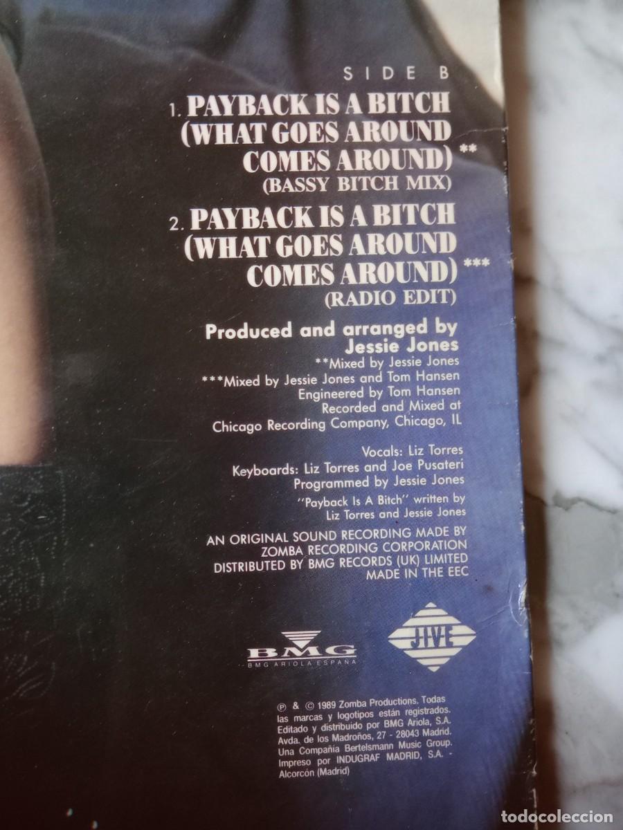Discos de vinilo: LIZ TORRES / MAXI PAYBACK IS A BITCH - Foto 4
