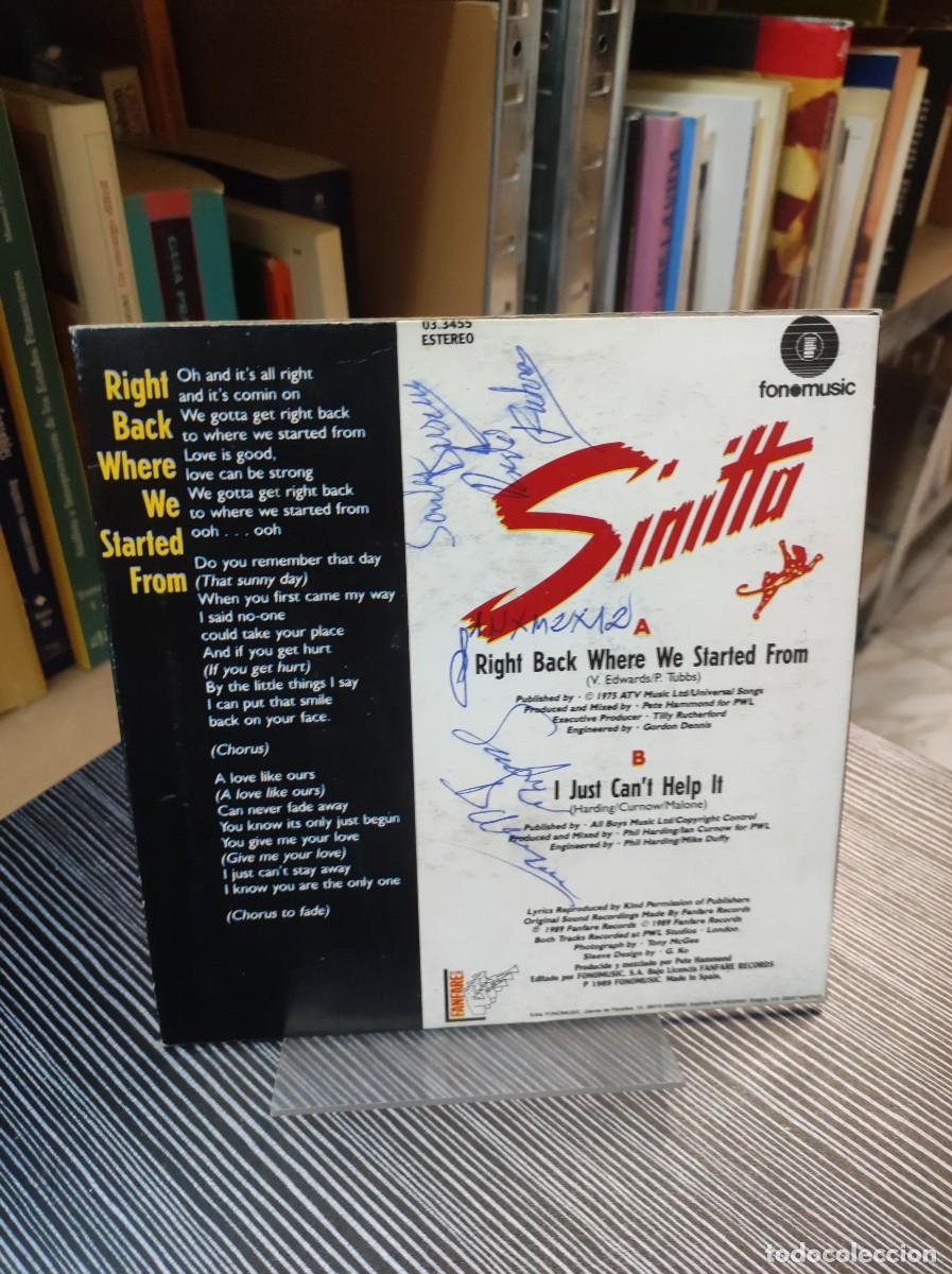 Discos de vinilo: Sinitta &ndash; Right Back Where We Started From - Foto 2