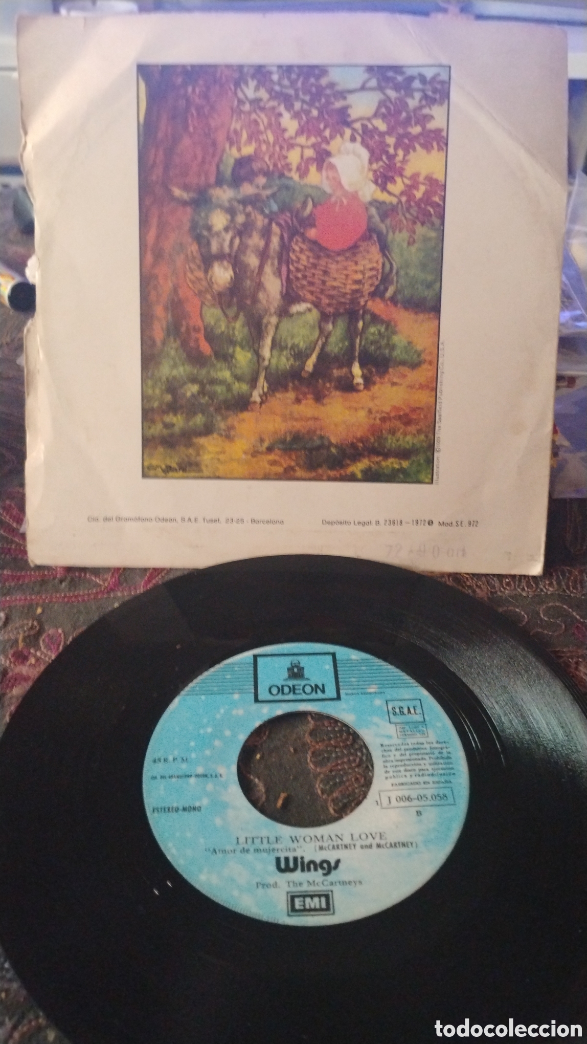 Discos de vinilo: WINGS-MARY HAD A LITTLE LAMB-SINGLE-ODEON/SPAIN-IB - Foto 3