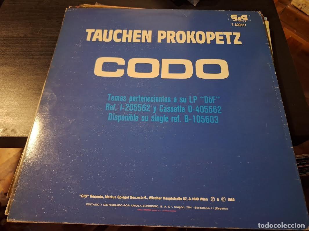 Discos de vinilo: TAUCHEN PROKOPETZ - CODO 12&rdquo; MAXI GIG 1983 - SYNTH POP NEW WAVE - Foto 2