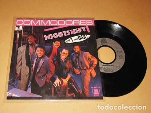 Discos de vinilo: THE COMMODORES - NIGHTSHIFT - SINGLE - 1984 - HIT N&ordm;1 USA - Foto 1
