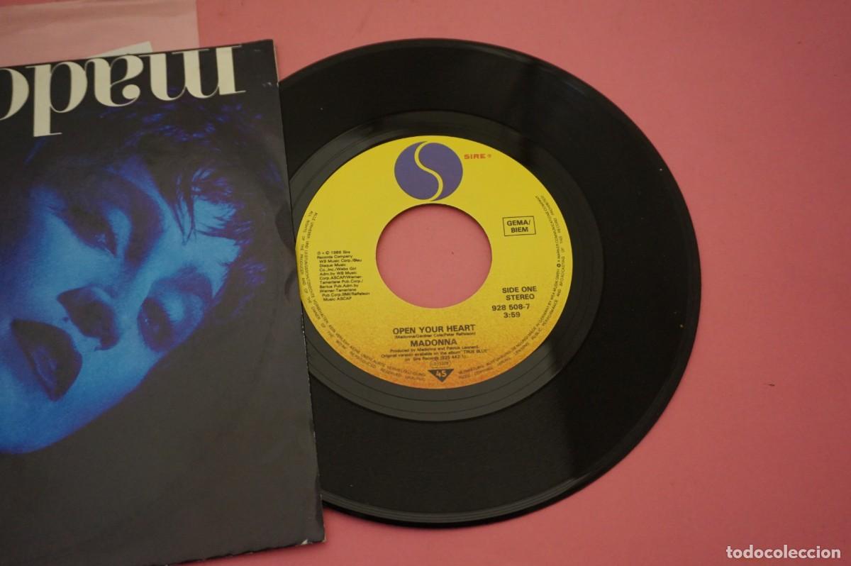 Discos de vinilo: SINGLE - MADONNA - OPEN YOUR HEART- DISCO EN EXCELENTE ESTADO - Foto 2