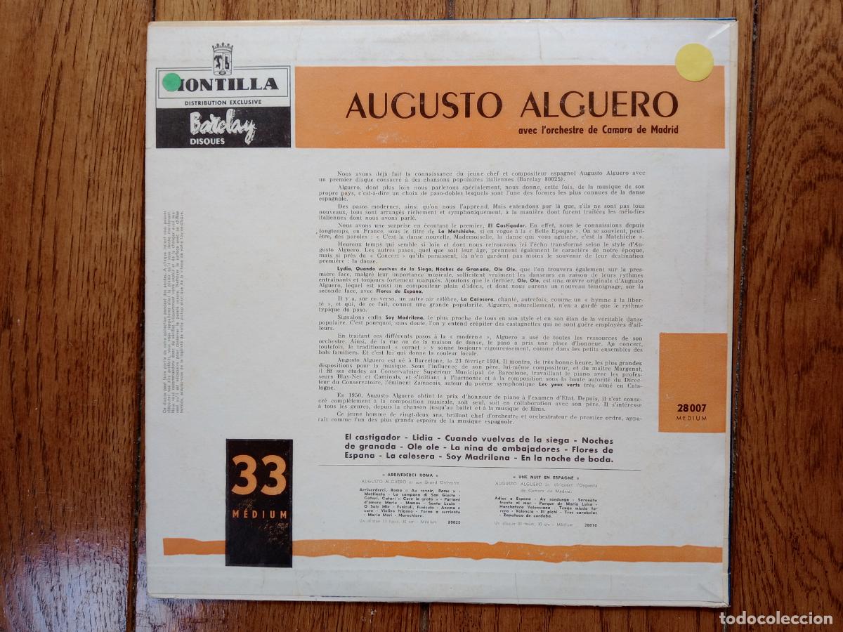 Discos de vinilo: Augusto Alguero - modern pasodobles - Foto 2