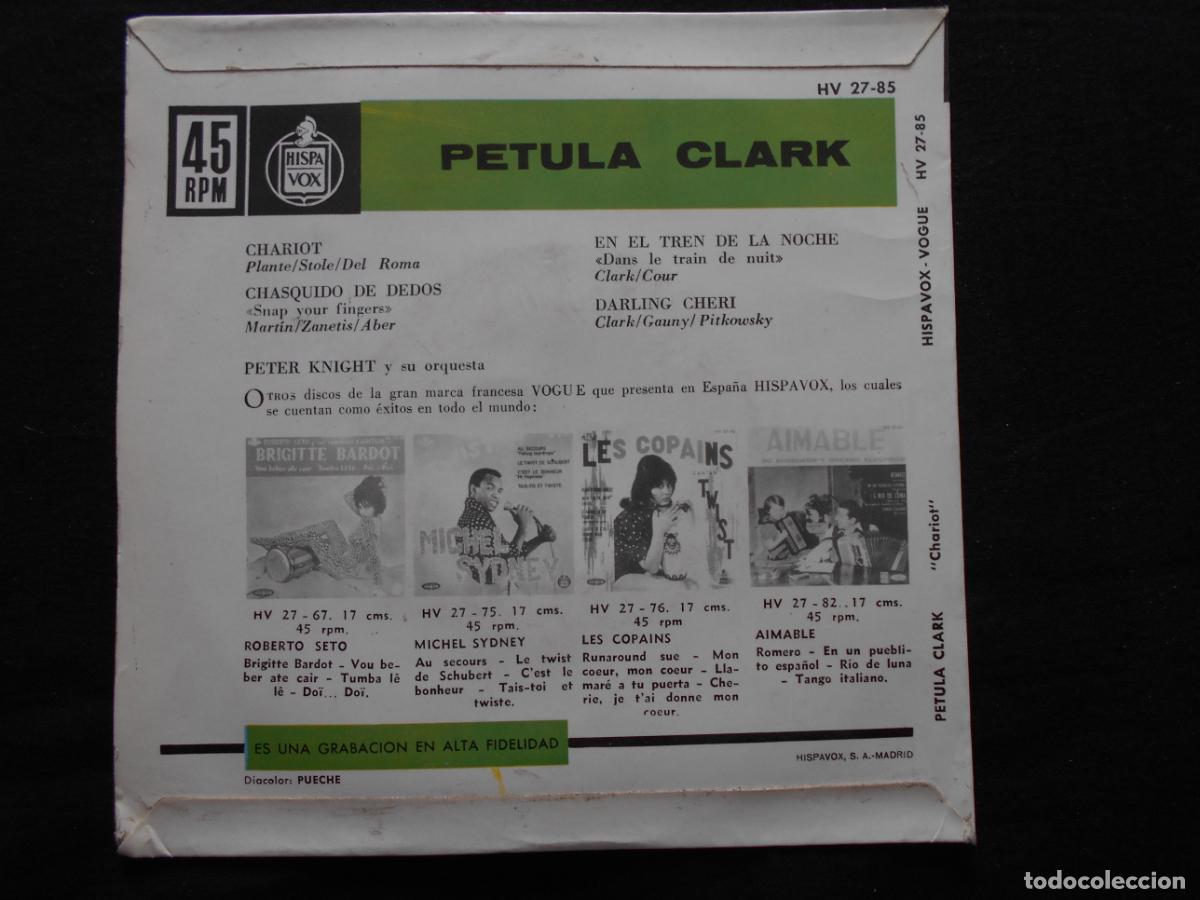 Discos de vinilo: EP PETULA CLARK // CHARIOT + 3 - Foto 2