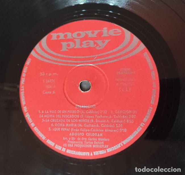 Discos de vinilo: Adolfo Celdran - Silencio - LP Movieplay ref. S - 26.034. - Foto 4