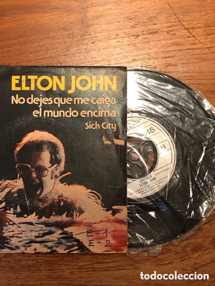 Discos de vinilo: Vinilo 7&rdquo; Original &ndash; Elton John - Foto 2