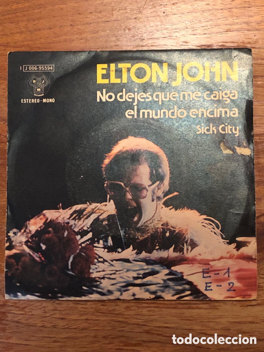 Discos de vinilo: Vinilo 7&rdquo; Original &ndash; Elton John - Foto 1