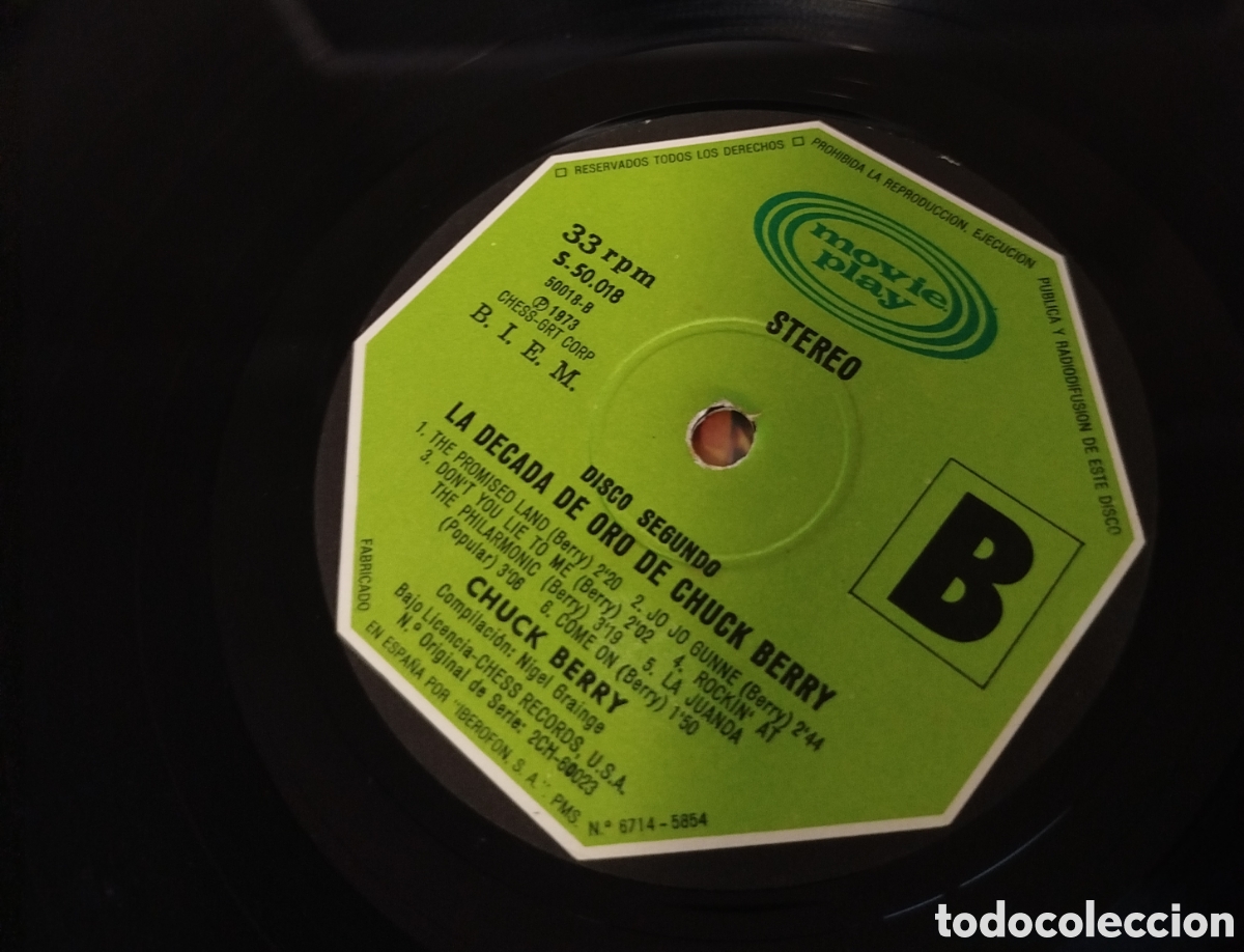 Discos de vinilo: Chuck Berry&nbsp;&ndash;&nbsp;La Decada de Oro De Chuck Berry. Doble LP - Foto 4