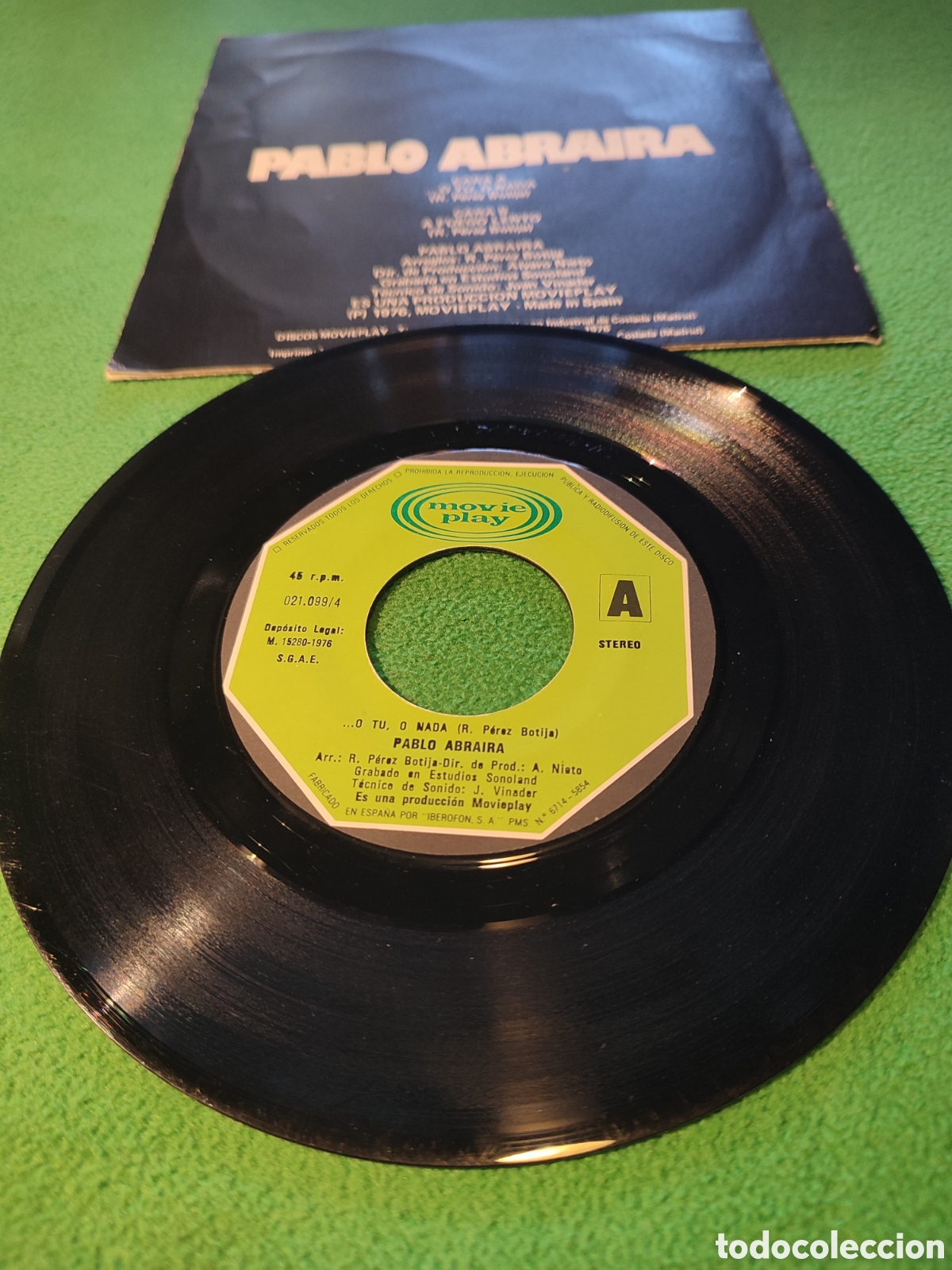 Discos de vinilo: Pablo Abraira - O t&uacute;, o nada - Foto 2