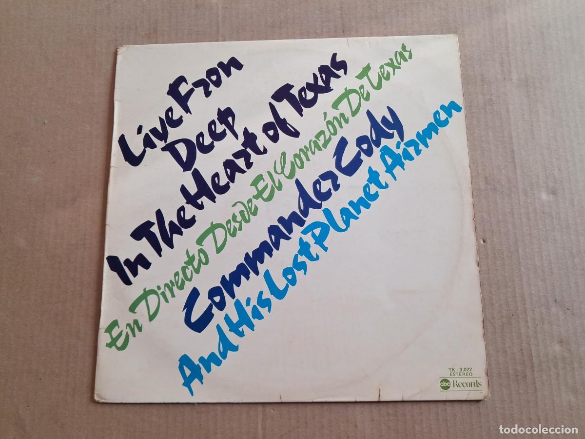 Discos de vinilo: COMMANDER CODY AND HIS LOST PLANET AIRMEN - LIVE FROM DEEP IN THE HEART OF TEXAS LP 1976 ED ESPA&Ntilde;OL