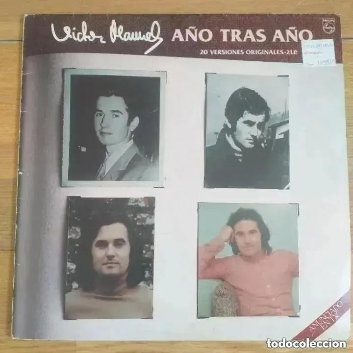 Discos de vinilo: VICTOR MANUEL - A&Ntilde;O TRAS A&Ntilde;O (LP2) 1982 - Foto 1