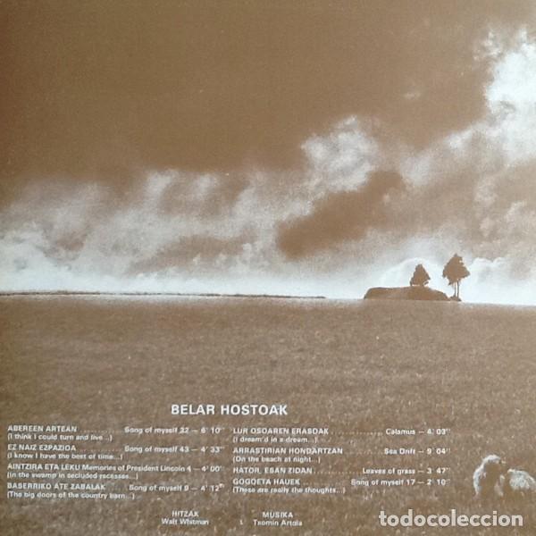 Discos de vinilo: Txomin Artola &ndash; Belar Hostoak - GATEFOLD - Foto 2