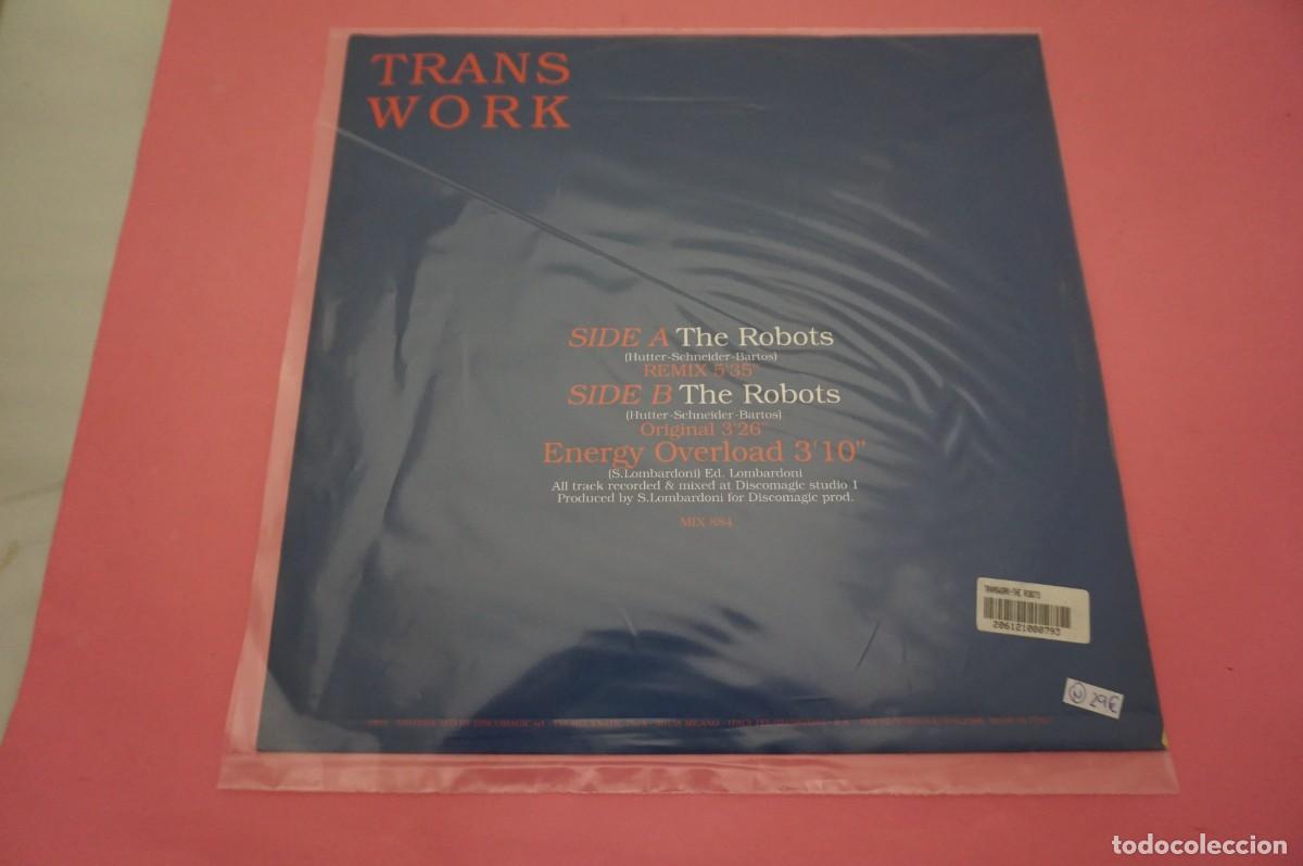 Discos de vinilo: MAXI SINGLE - THE ROBOTS - TRANS WORK - DISCO EN ESTADO EXCELENTE - Foto 3