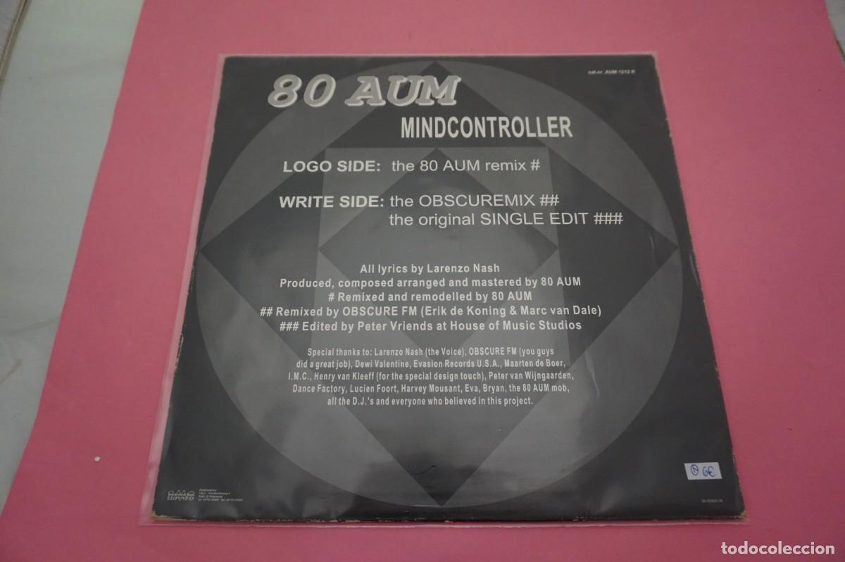 Discos de vinilo: MAXI SINGLE - 80 Aum &ndash; Mindcontroller (The Remixes) - DISCO EN ESTADO EXCELENTE - Foto 3
