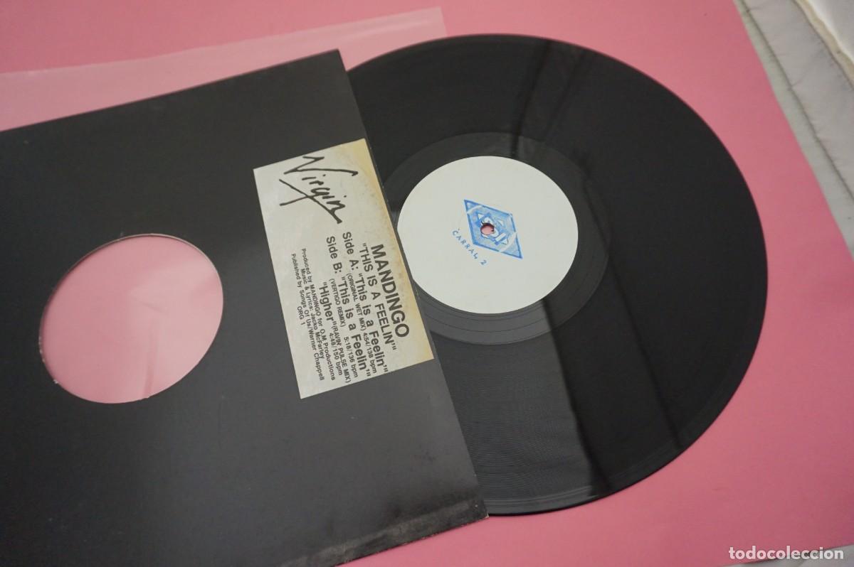 Discos de vinilo: MAXI SINGLE - MANDINGO - THIS IS A FEELING - DISCO EN ESTADO EXCELENTE - Foto 1