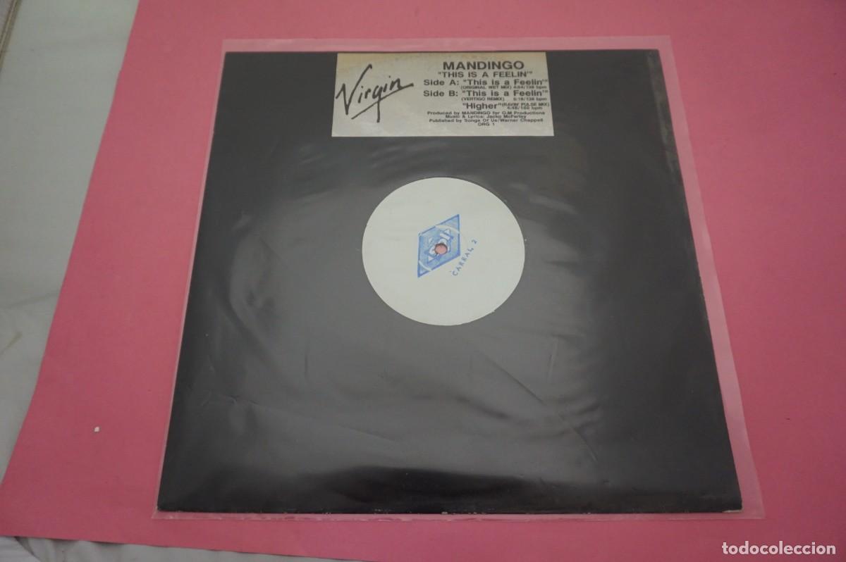 Discos de vinilo: MAXI SINGLE - MANDINGO - THIS IS A FEELING - DISCO EN ESTADO EXCELENTE - Foto 3