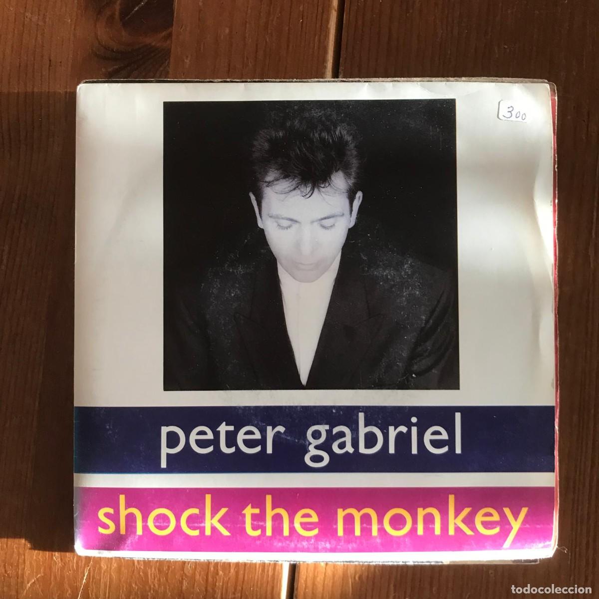 Discos de vinilo: PETER GABRIEL - SHOCK THE MONKEY - SINGLE VIRGIN 1990 PROMO - Foto 1