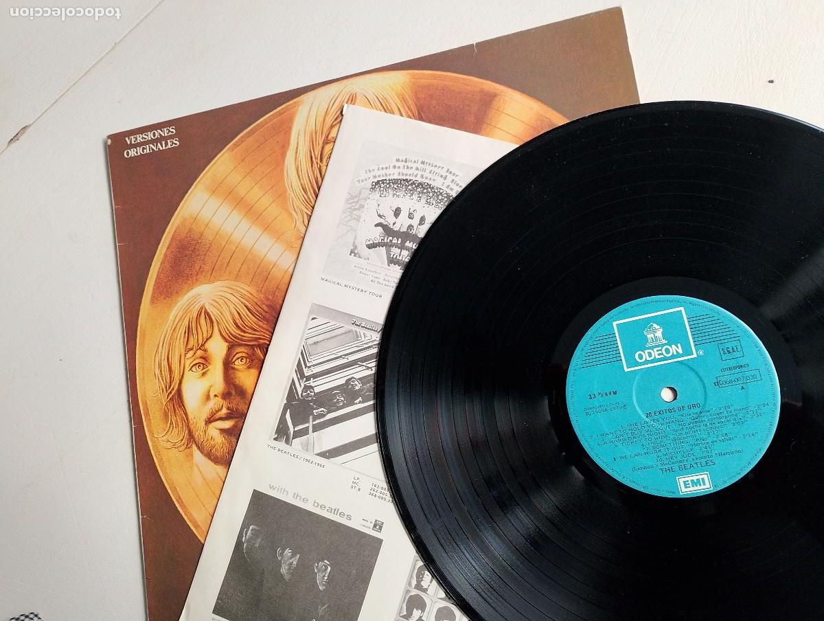 Discos de vinilo: The Beatles &lrm;&ndash; 20 Exitos De Oro 1979 ed espa&ntilde;ola - Foto 4