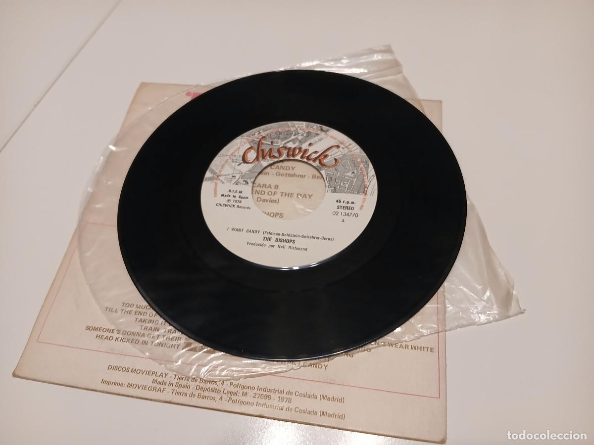 Discos de vinilo: The Bishops -I want Candy live!- (1978) single 7&rdquo; - Foto 4