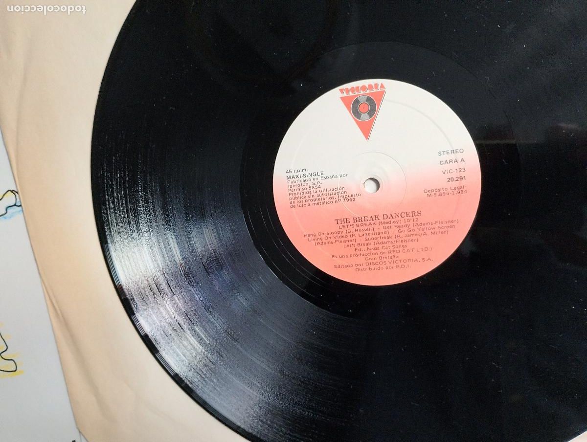 Discos de vinilo: The Break Dancers 1984 ed espa&ntilde;ola - Foto 4