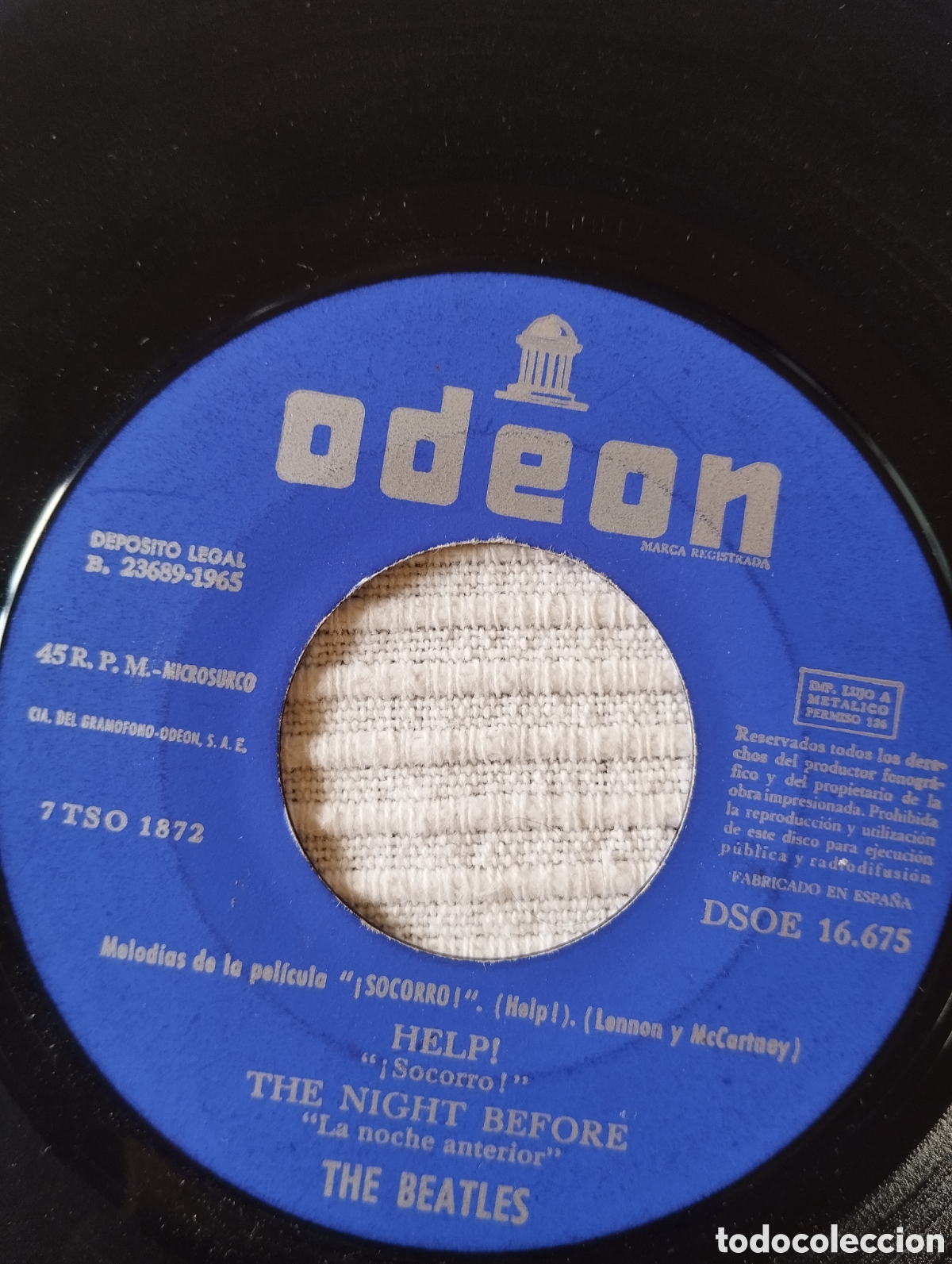 Discos de vinilo: The Beatles - Help! Socorro! - EP - Foto 6