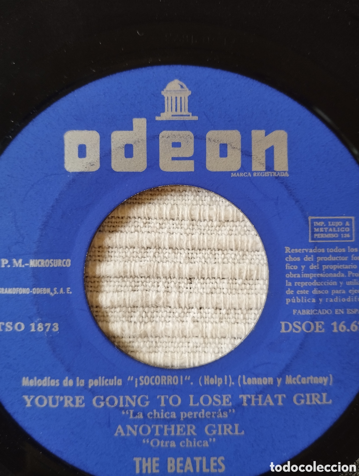 Discos de vinilo: The Beatles - Help! Socorro! - EP - Foto 7