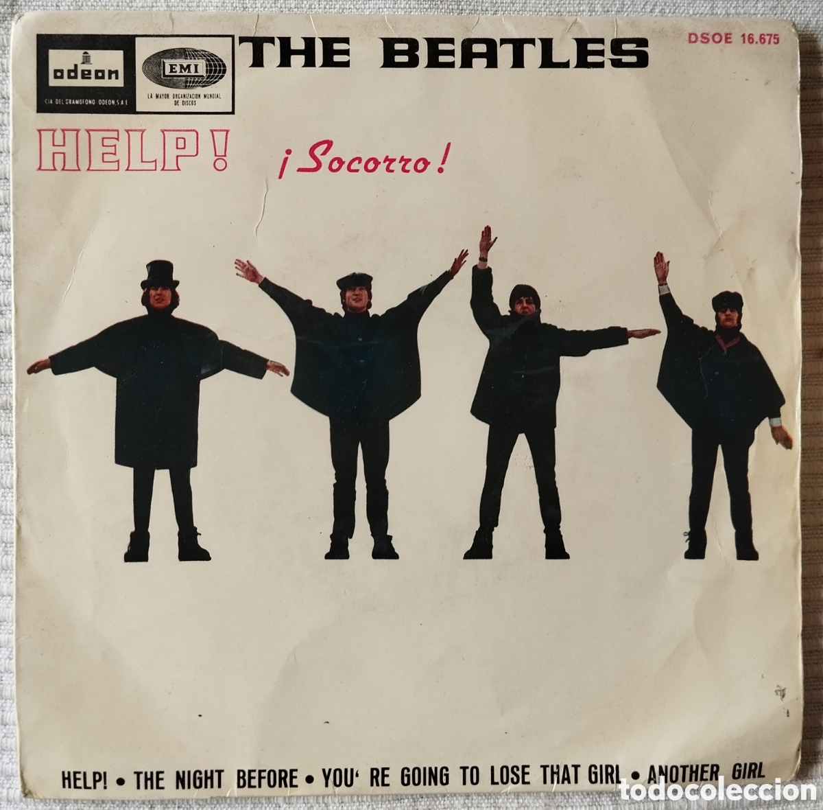 Discos de vinilo: The Beatles - Help! Socorro! - EP - Foto 1