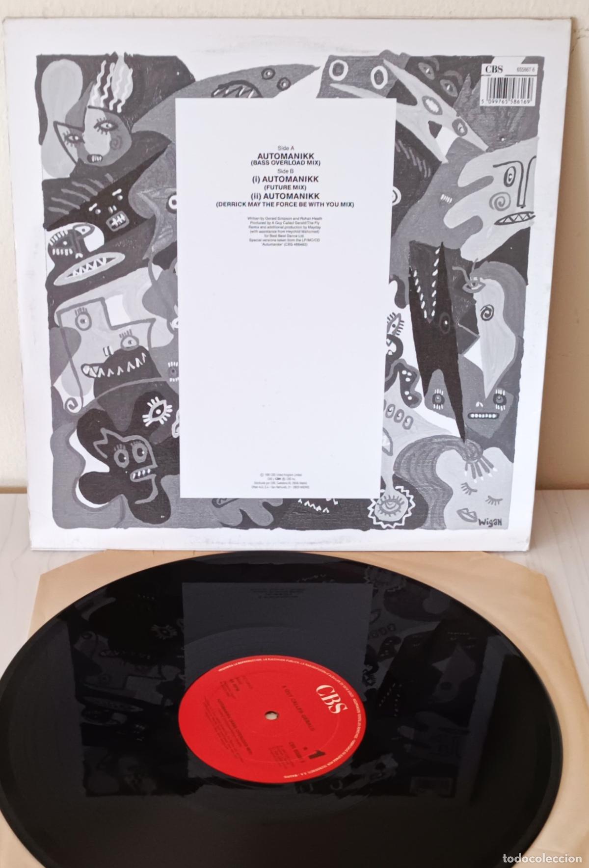 Discos de vinilo: A GUY CALLED GERALD - AUTOMANIKK MAXI CBS - 1990 - Foto 2