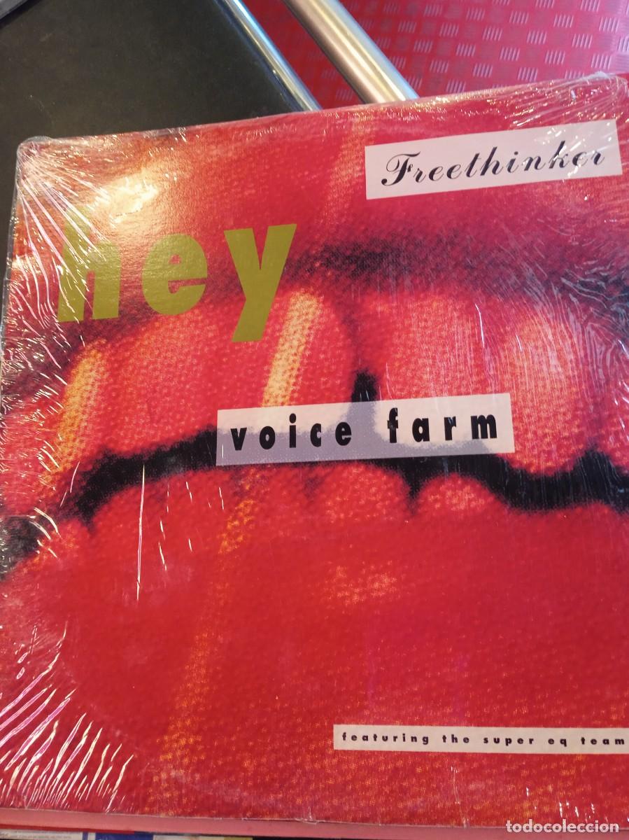 Discos de vinilo: Voice Farm Featuring The Super E.Q. Team &ndash; Hey Freethinker. mAXISINGLE. - Foto 1
