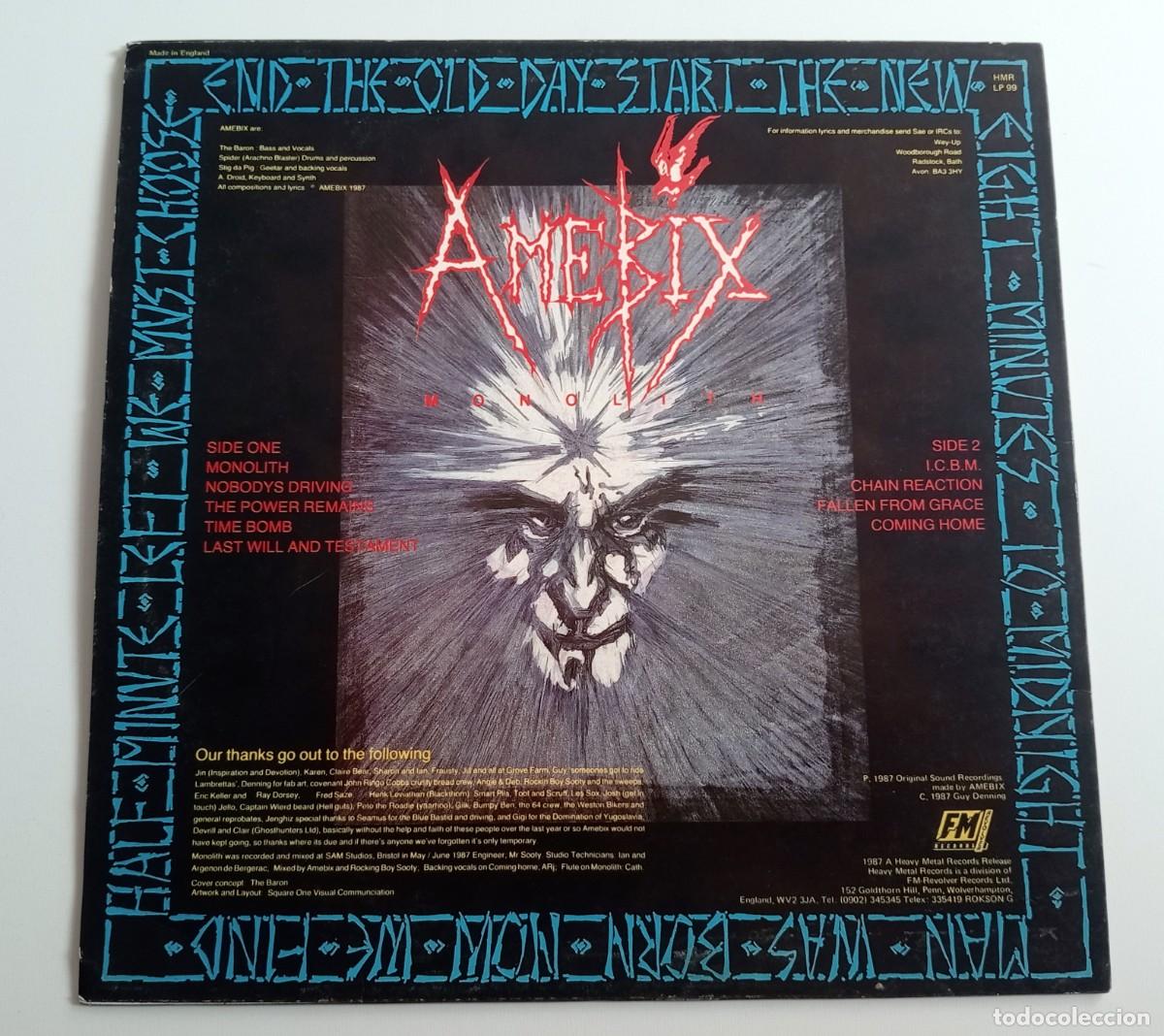 Discos de vinilo: LP AMEBIX - MONOLITH - Foto 2