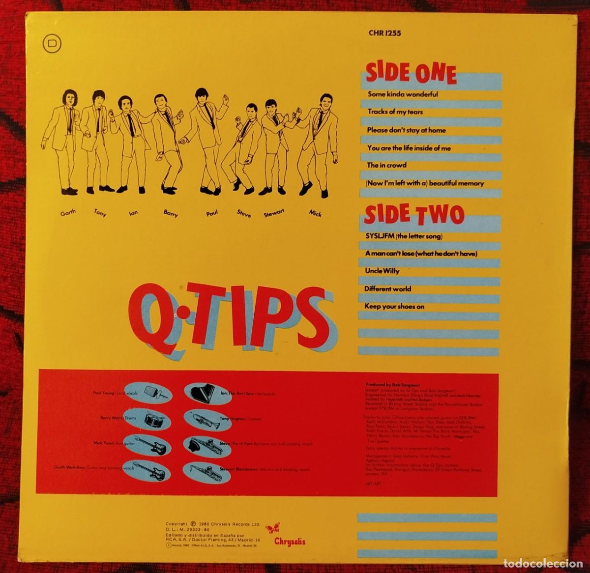 Discos de vinilo: Q-TIPS ** Q-Tips ** VINILO LP ORIGINAL 1980 - Foto 2