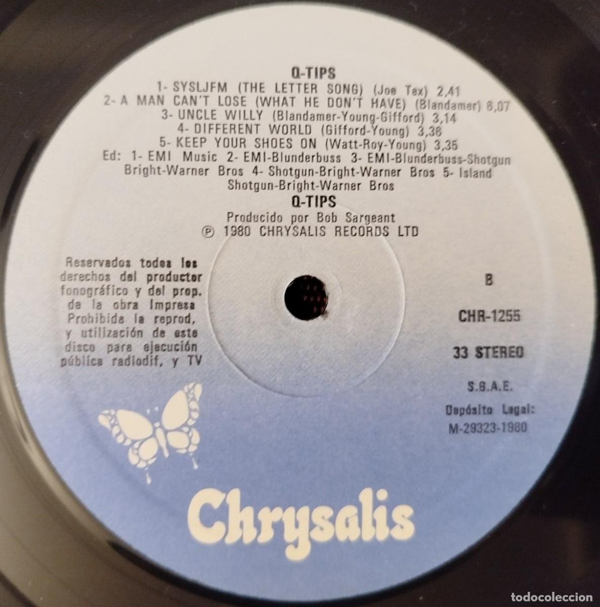 Discos de vinilo: Q-TIPS ** Q-Tips ** VINILO LP ORIGINAL 1980 - Foto 4