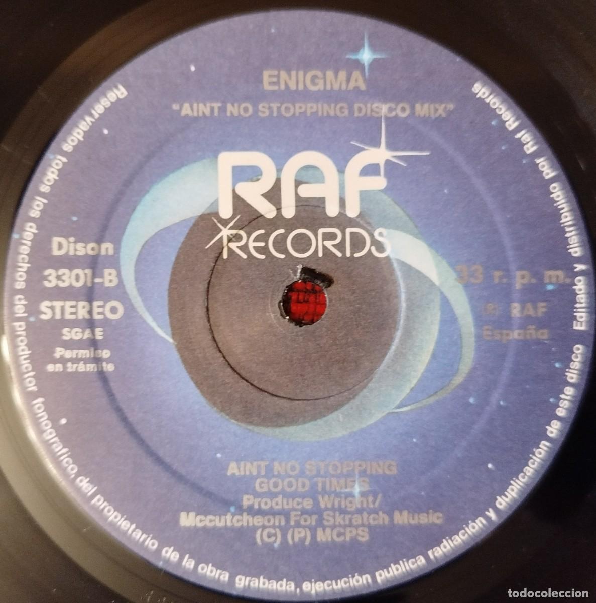 Discos de vinilo: ENIGMA ** Aint No Stoppin ** VINILO LP 1981 - Foto 4