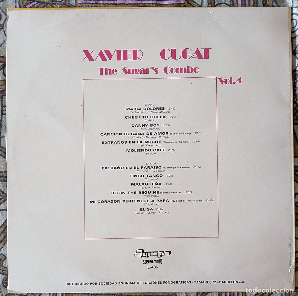 Discos de vinilo: LP XAVIER CUGAT - Vol 4. The Sugars Combo - Foto 2