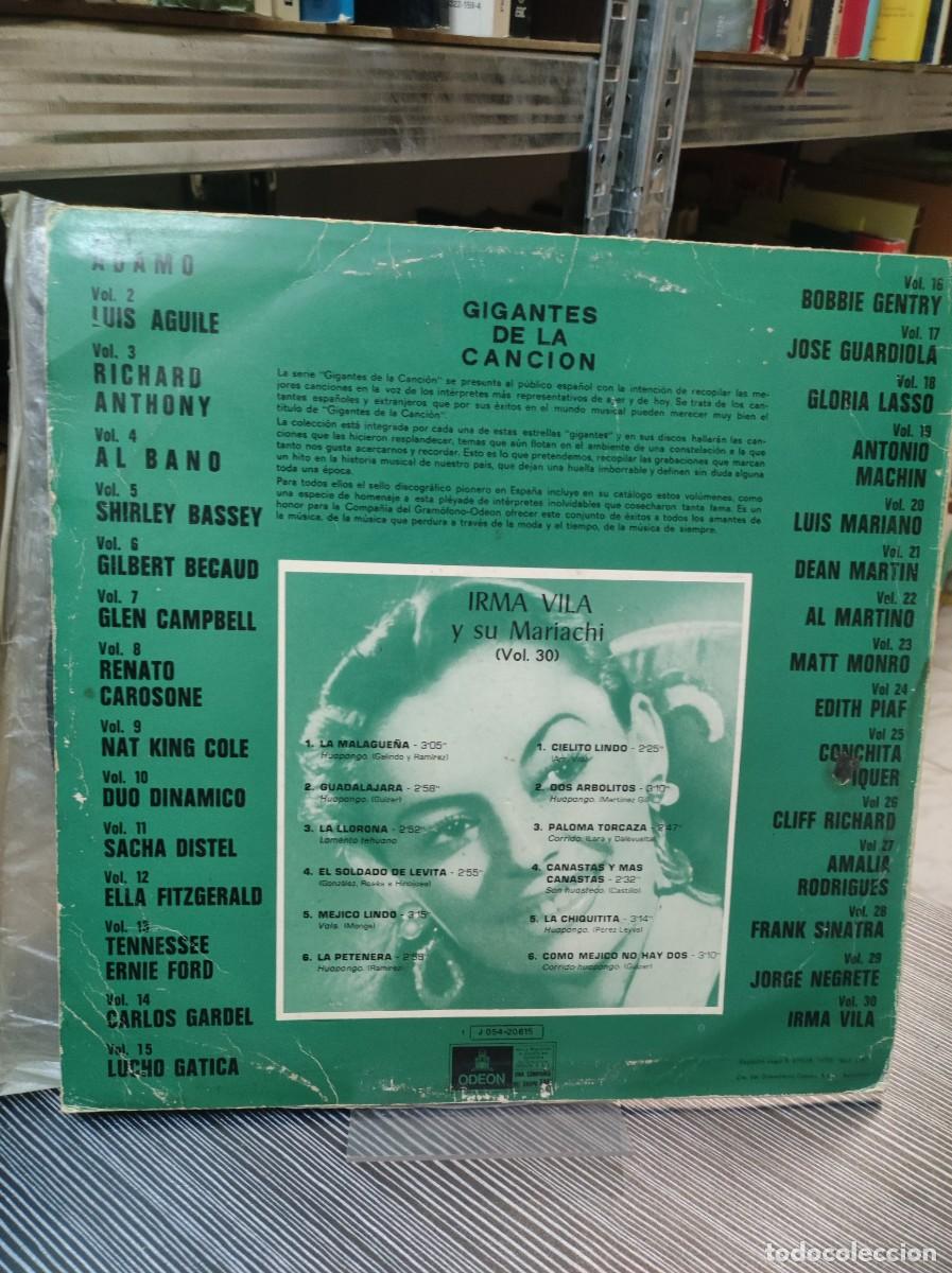 Discos de vinilo: Irma Vila Y Su Mariachi &ndash; Irma Vila - Foto 2
