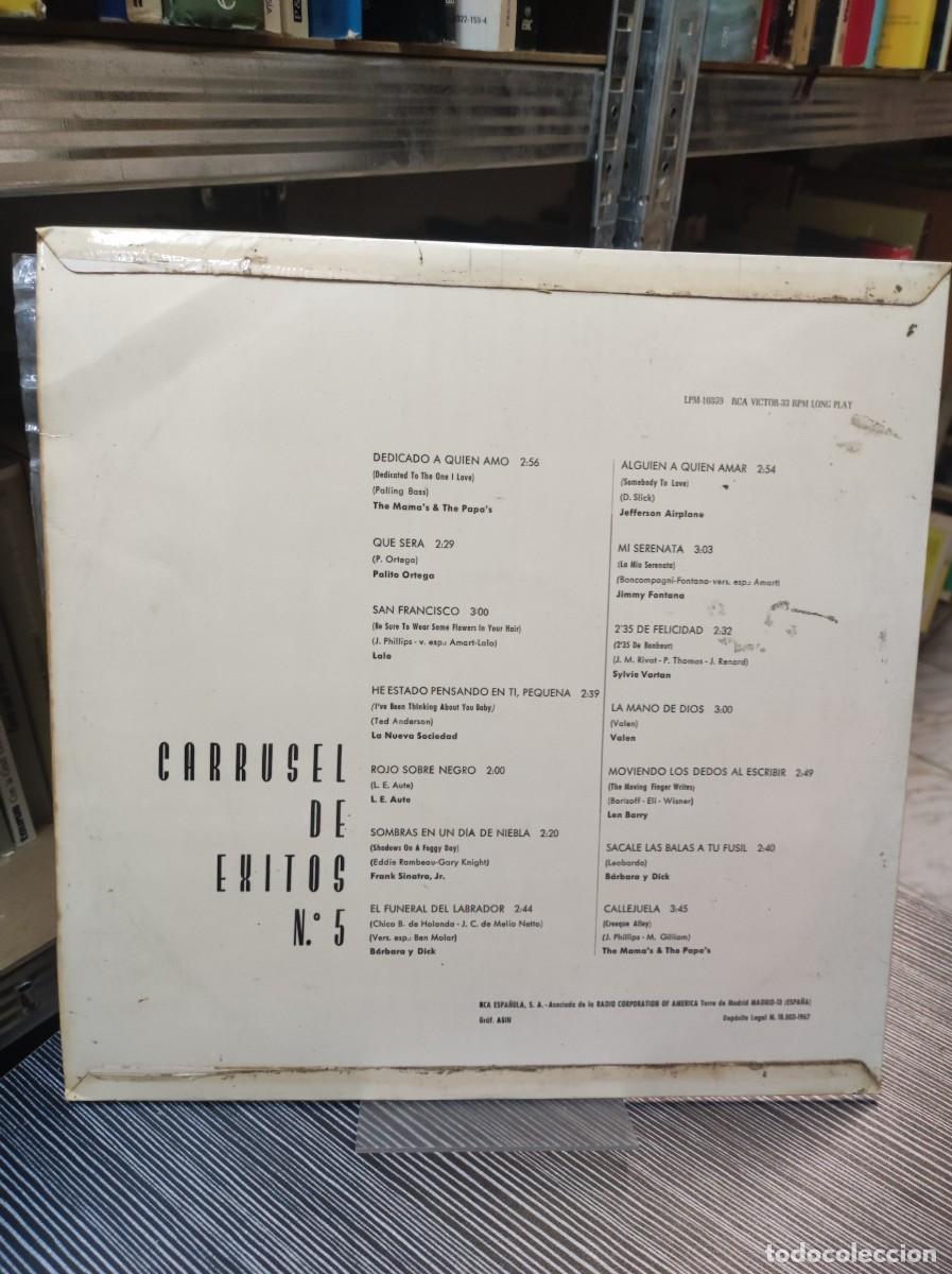 Discos de vinilo: Carrusel De Exitos N.&ordm; 5 - Foto 2