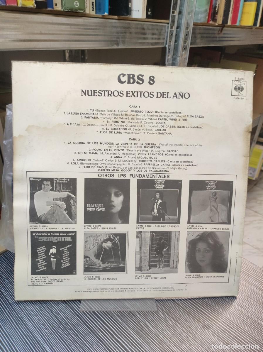 Discos de vinilo: CBS 8 - Nuestros Exitos Del A&ntilde;o - Foto 2