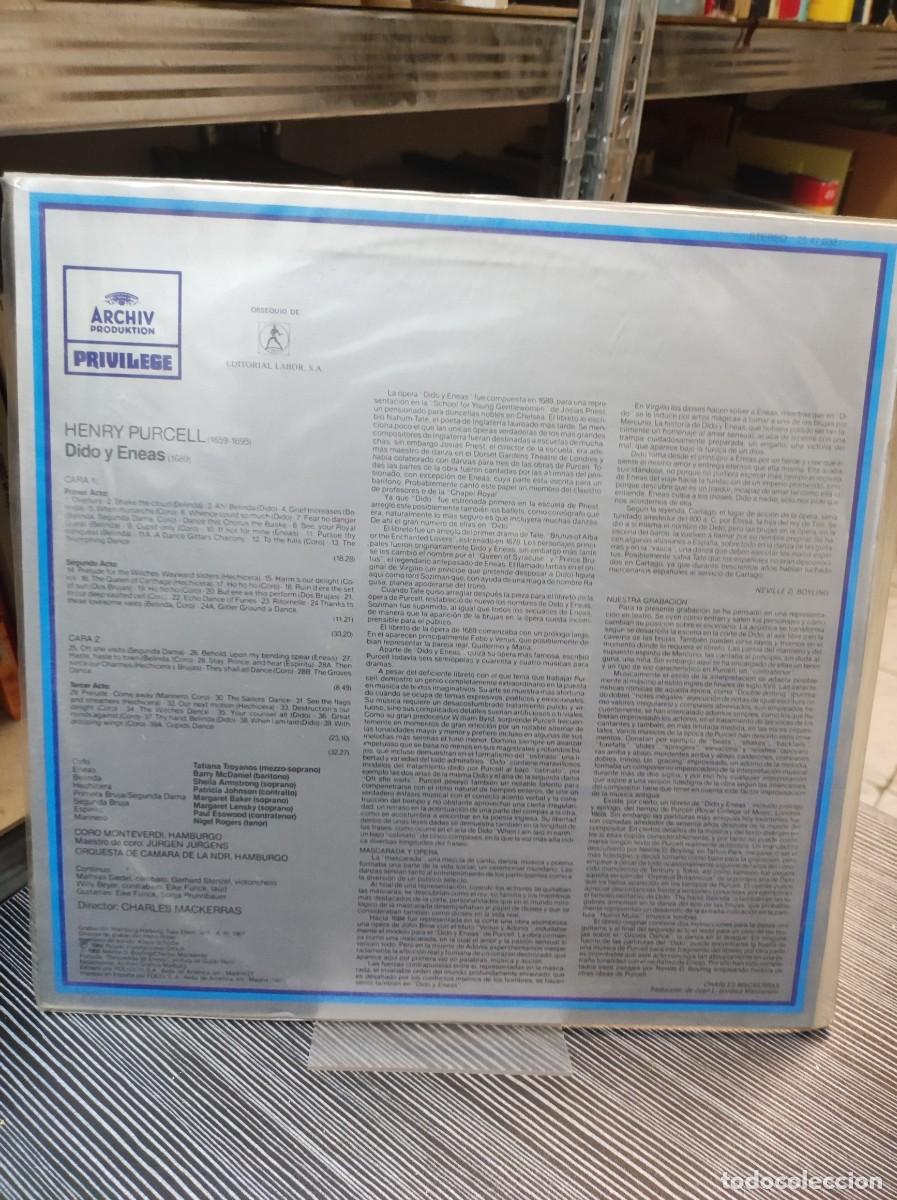 Discos de vinilo: DIDO AND AENEAS HENRY PURCEL - Foto 2