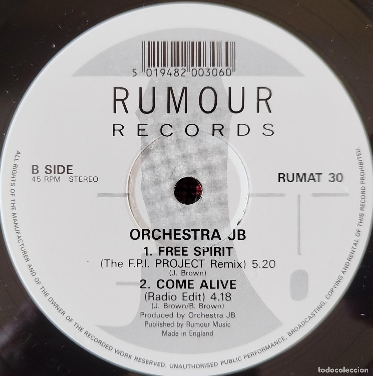 Discos de vinilo: ORCHESTRA JB ** Come Alive ** MAXI SINGLE VINILO 1991 UK - Foto 4