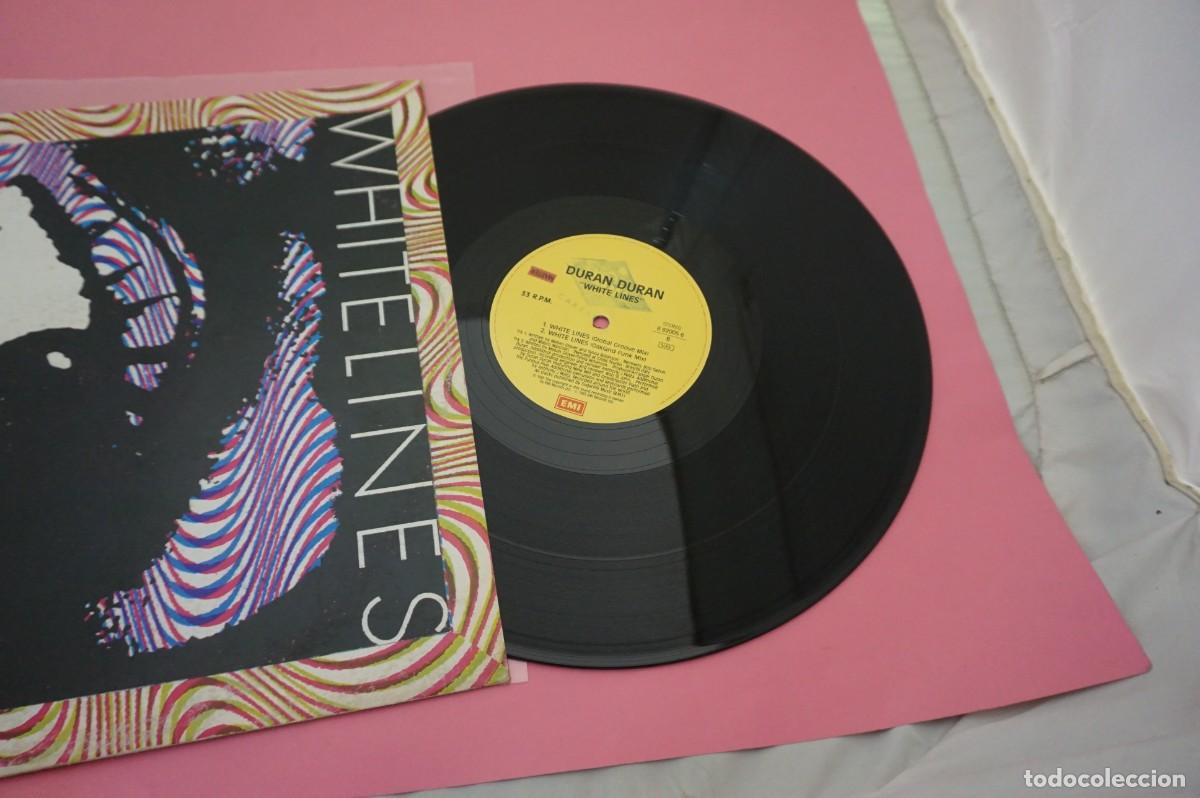 Discos de vinilo: MAXI SINGLE - DURAN DURAN - WHITE LINES - DISCO EN EXCELENTE ESTADO - Foto 2
