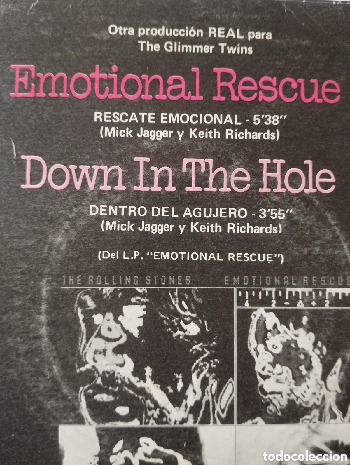 Discos de vinilo: The Rolling Stones - Emotional Rescue - single - Foto 4
