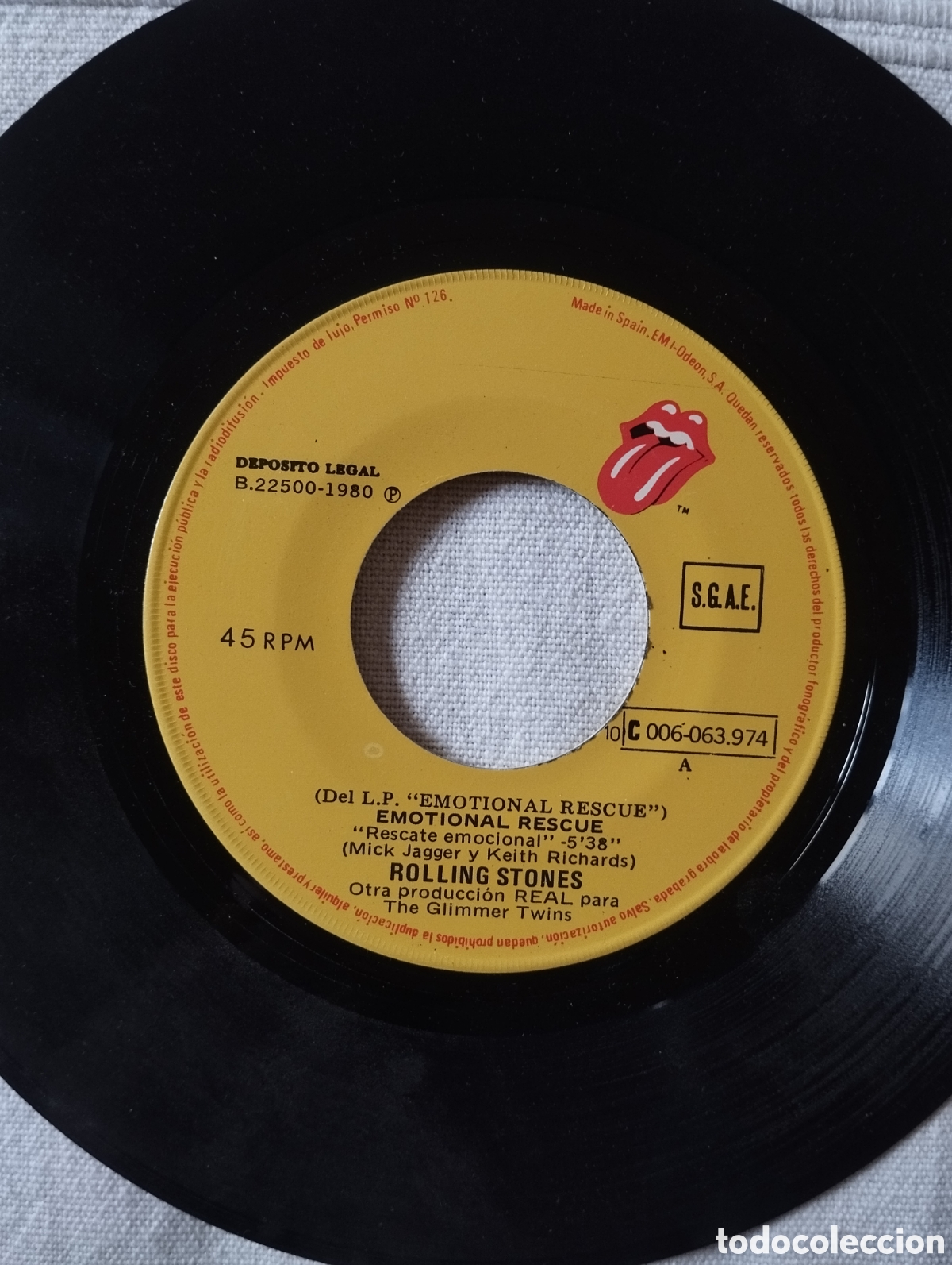 Discos de vinilo: The Rolling Stones - Emotional Rescue - single - Foto 5
