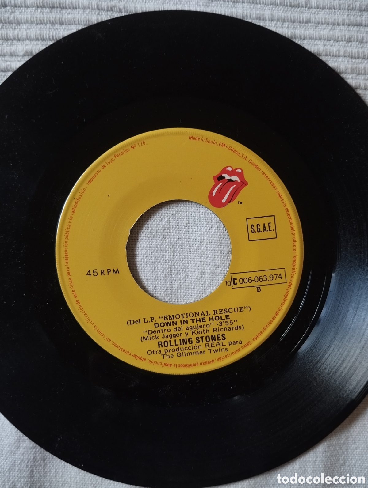 Discos de vinilo: The Rolling Stones - Emotional Rescue - single - Foto 7