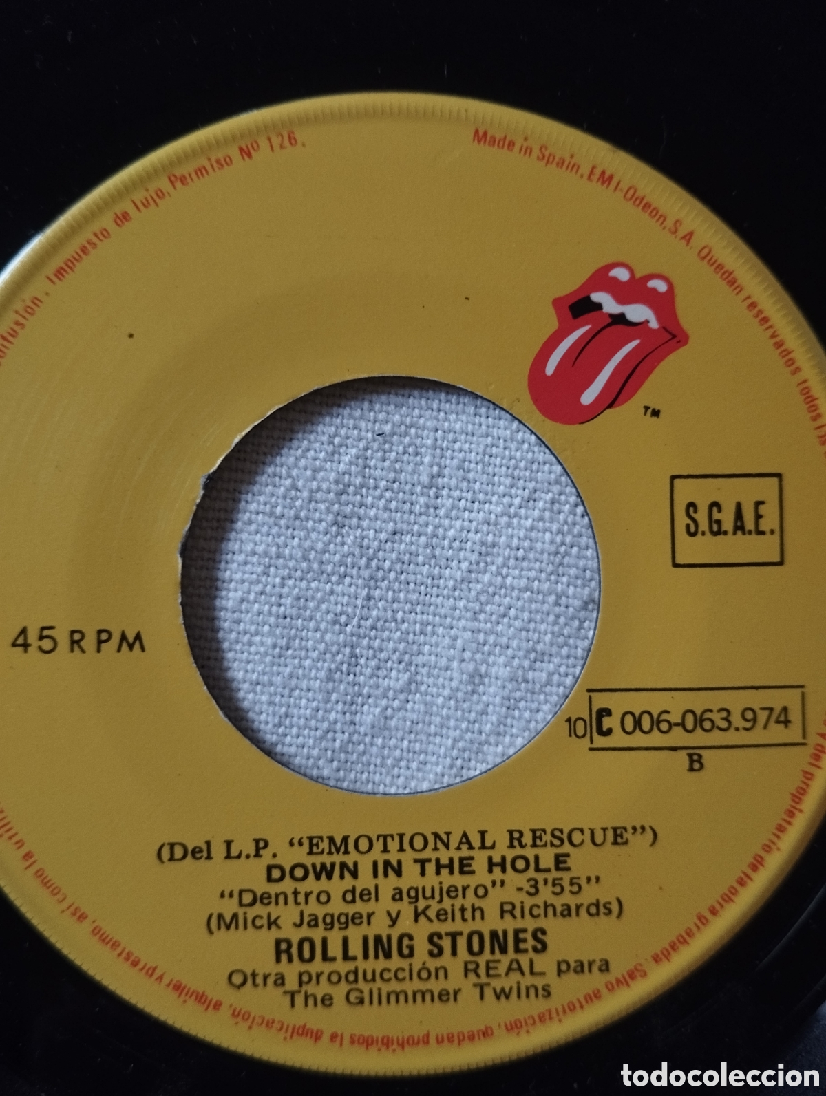 Discos de vinilo: The Rolling Stones - Emotional Rescue - single - Foto 8