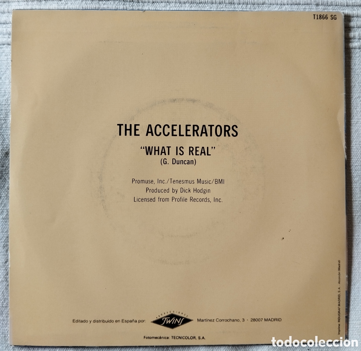 Discos de vinilo: The Accelerators - What a real - single promo - Foto 2