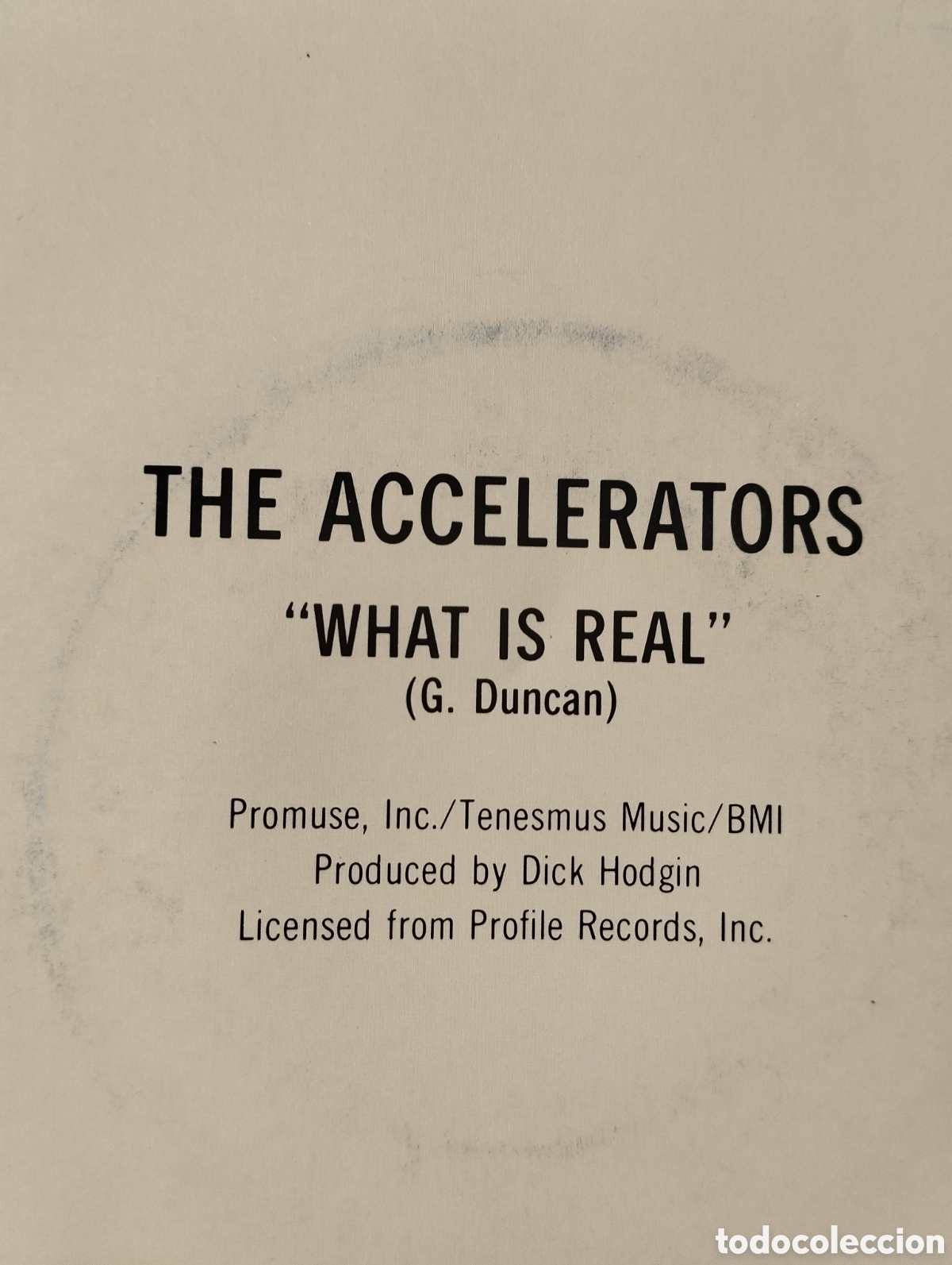Discos de vinilo: The Accelerators - What a real - single promo - Foto 3