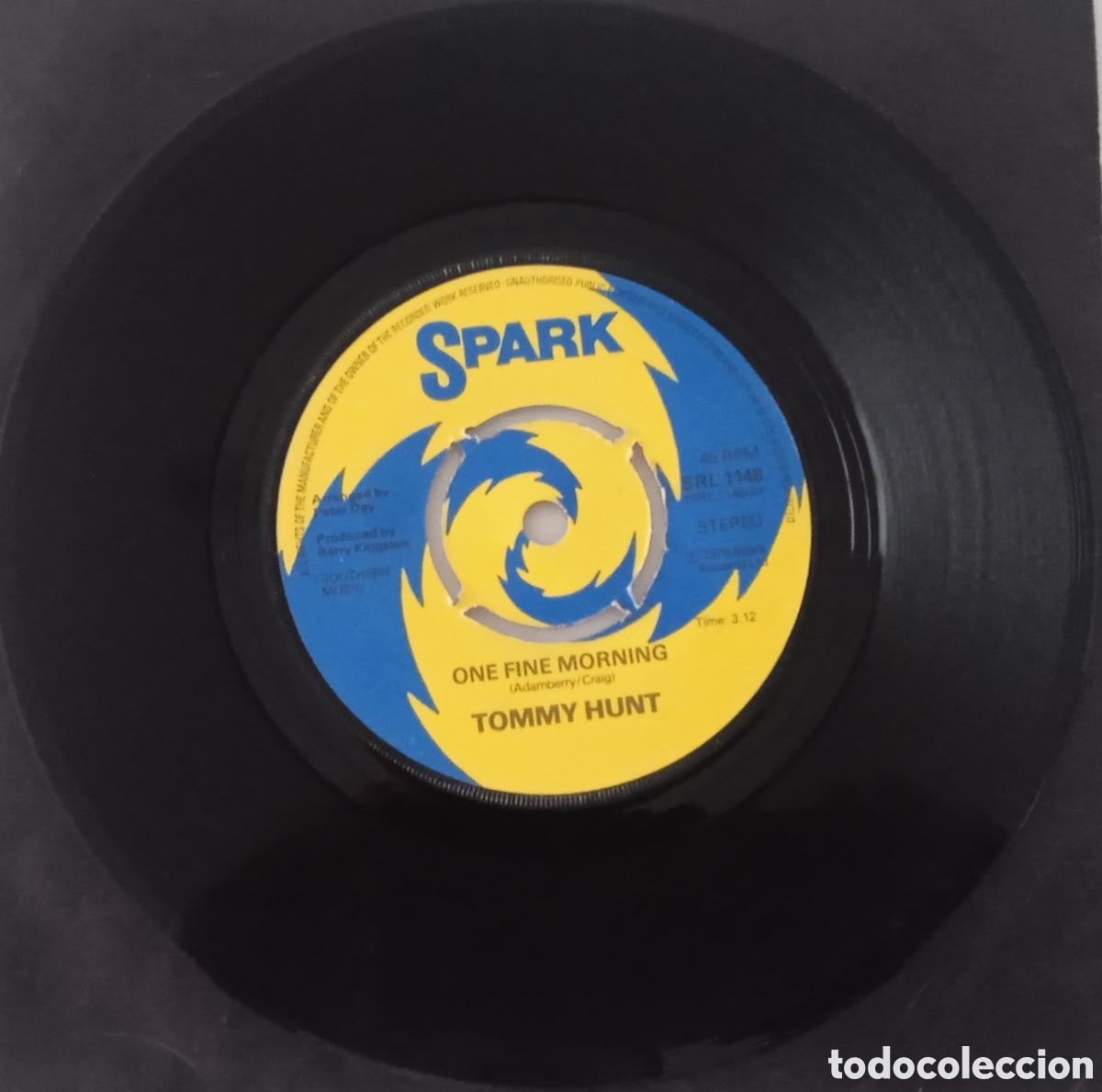 Discos de vinilo: TOMMY HUNT - One fine morning (1976) single - Foto 3